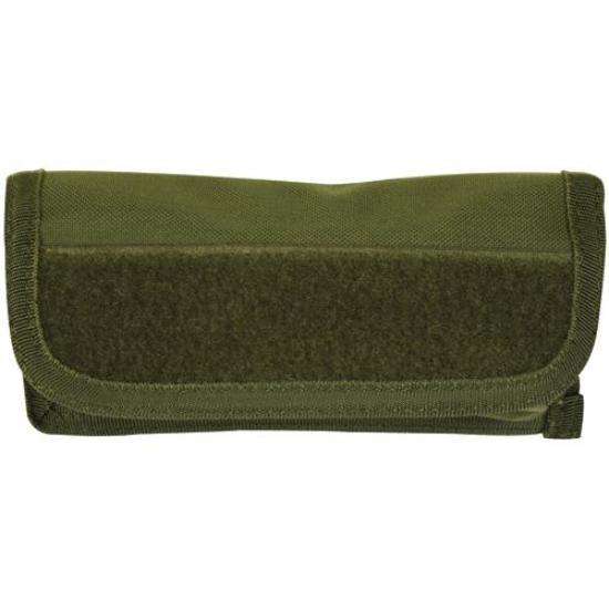 OLIVE DRAB TACTICAL SHOTGUN AMMO POUCH Hook & Loop, No Ammo, 7.25'' x