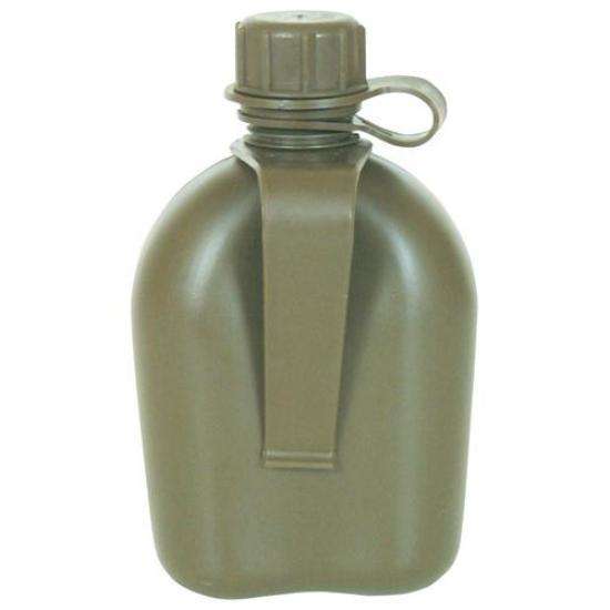 Olive Drab USA Made 1 Quart Belt Clip Canteen Plastic Water Carrier