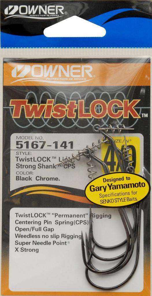 Owner Twistlock Light Hook 5 Pack Size 5/0 - Ideal For Rigging