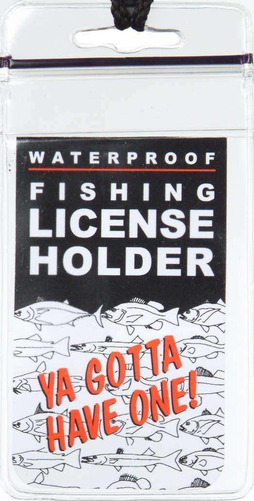 Pacific Catch License Holder W/Lanyard Keep Your Fishing License Dry