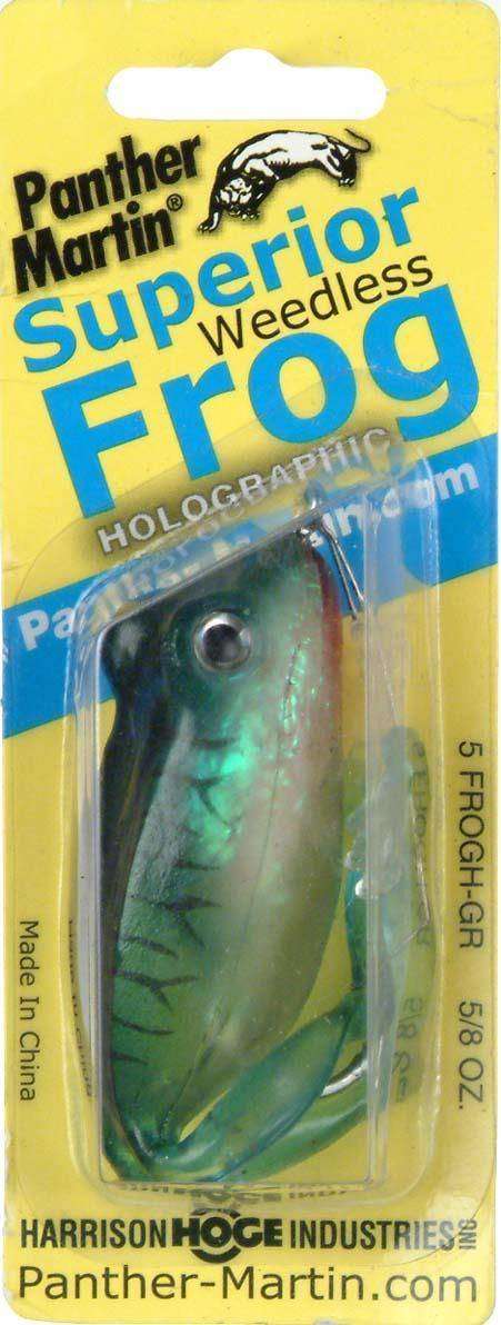 Panther Martin Holographic Frog Green 5/8 Ounce - Superior