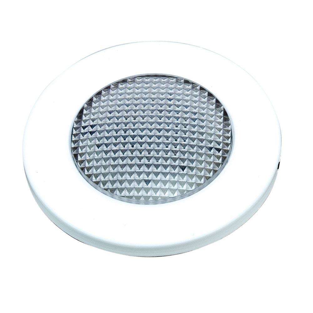 Perko Round White Surface Mount LED Dome Light Dimmer Capable L.E.D.s at