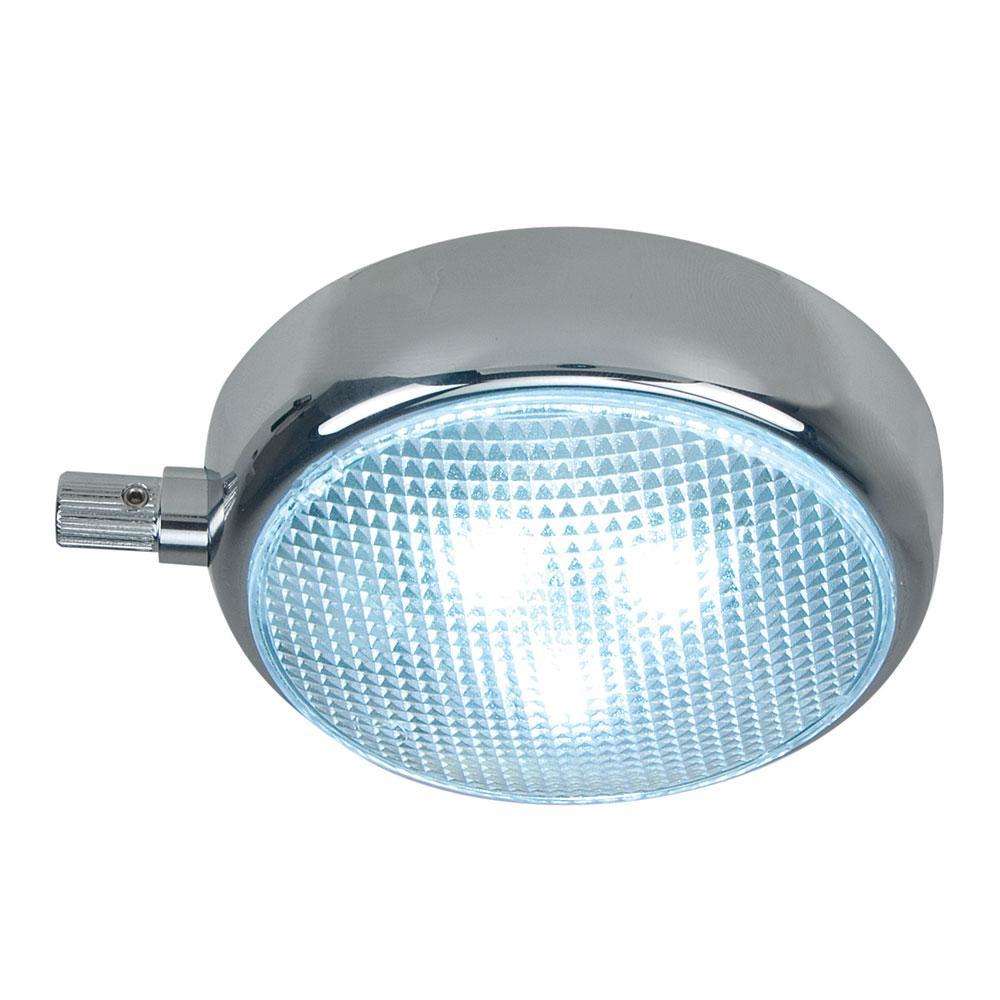 Perko Surf Mount Led Dome Light w/Dimmer Chrome Plated Electrical