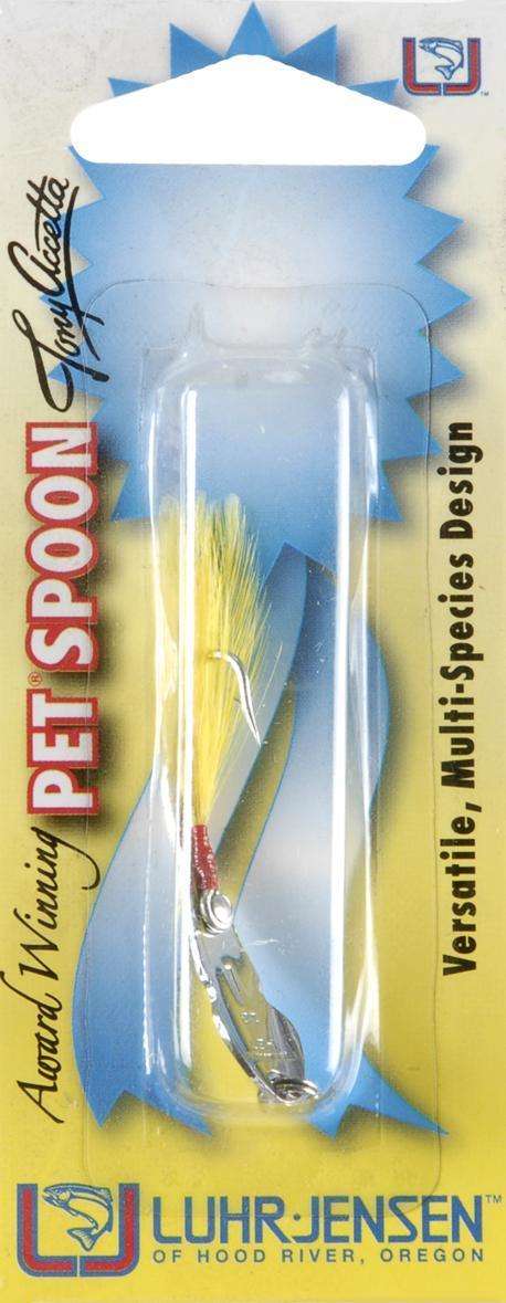 Luhr Jensen Chrome Pet Spoon #18 - Versatile/Multi-Species Design/Fishing