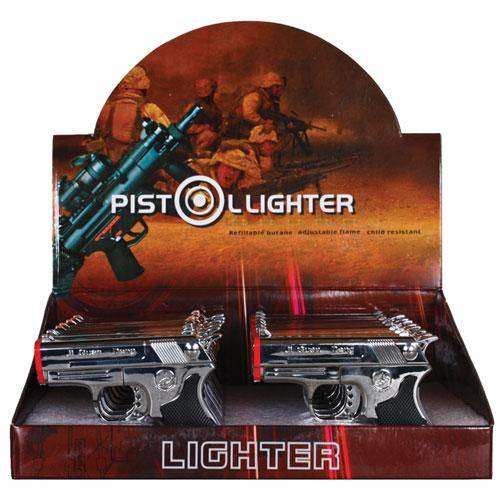 Pistol Lighter W/Laser Beam 16/Box at