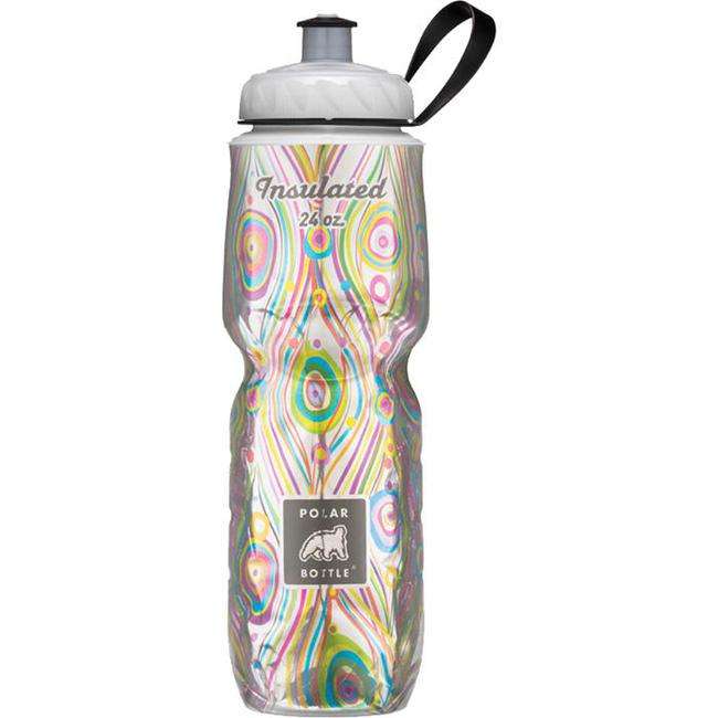 Polar Bottle Peacock Water Bottle 24 Ounce Dishwasher Safe, Insulated