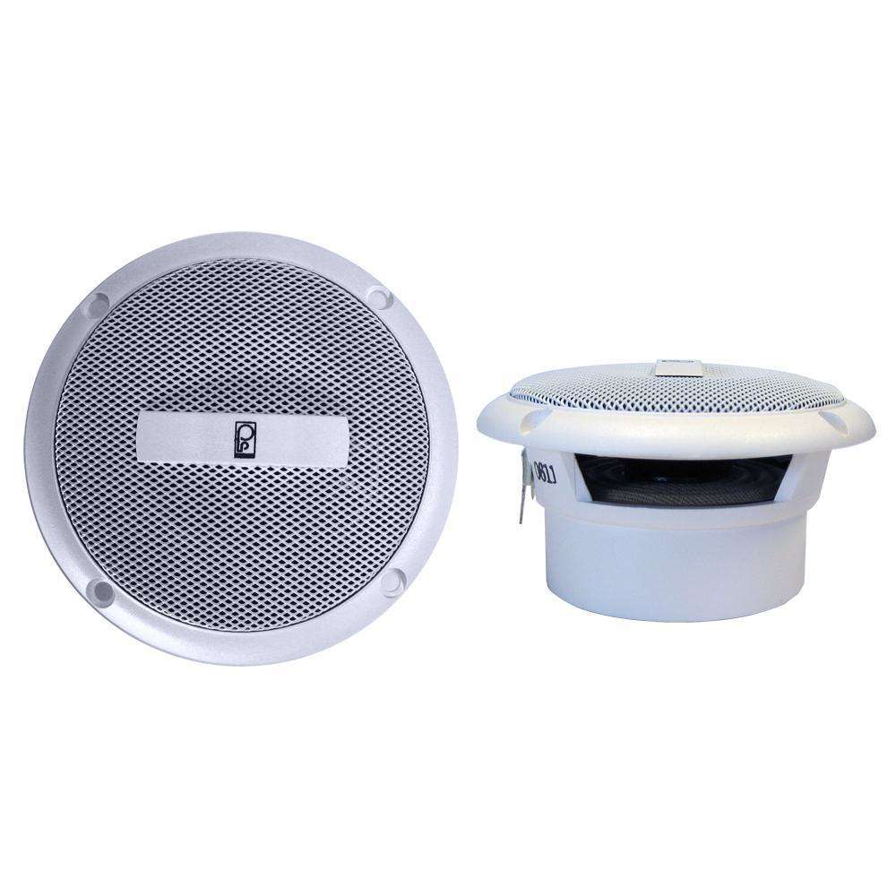 PolyPlanar White MA3013W 3'' Flush Mount Speakers (Pair) Waterproof Construction