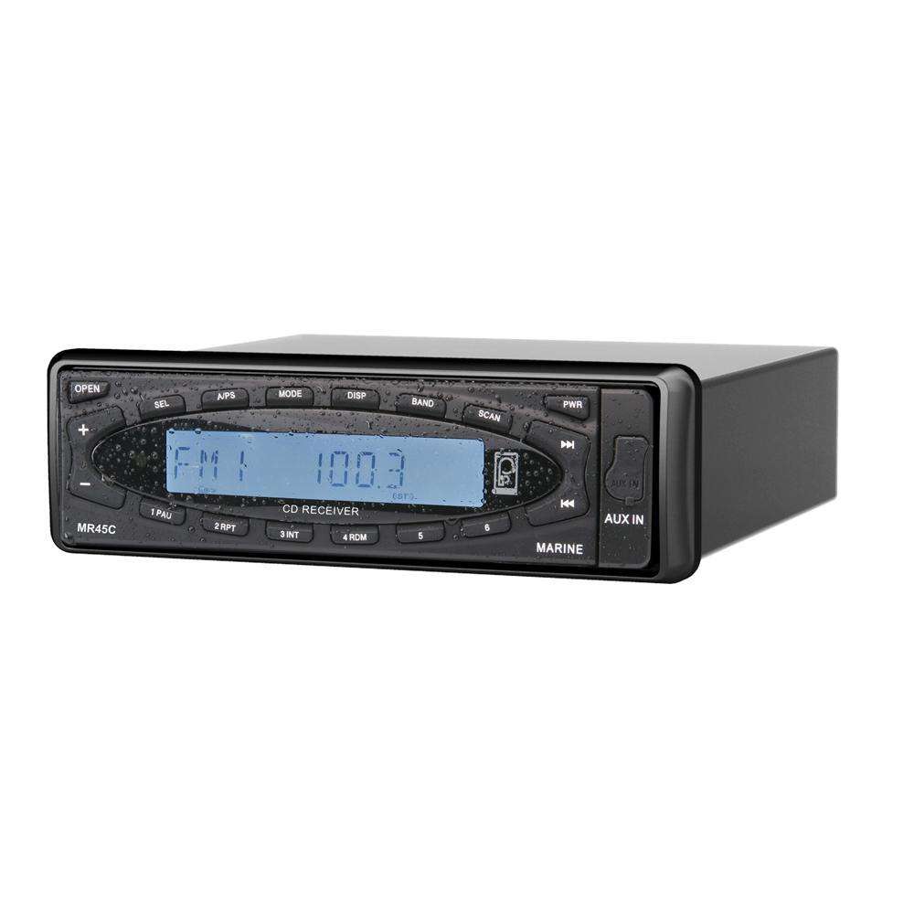 Polyplanar Black Am/fm/cd/mp3/wma/no Sirius Flip Down Face Design at