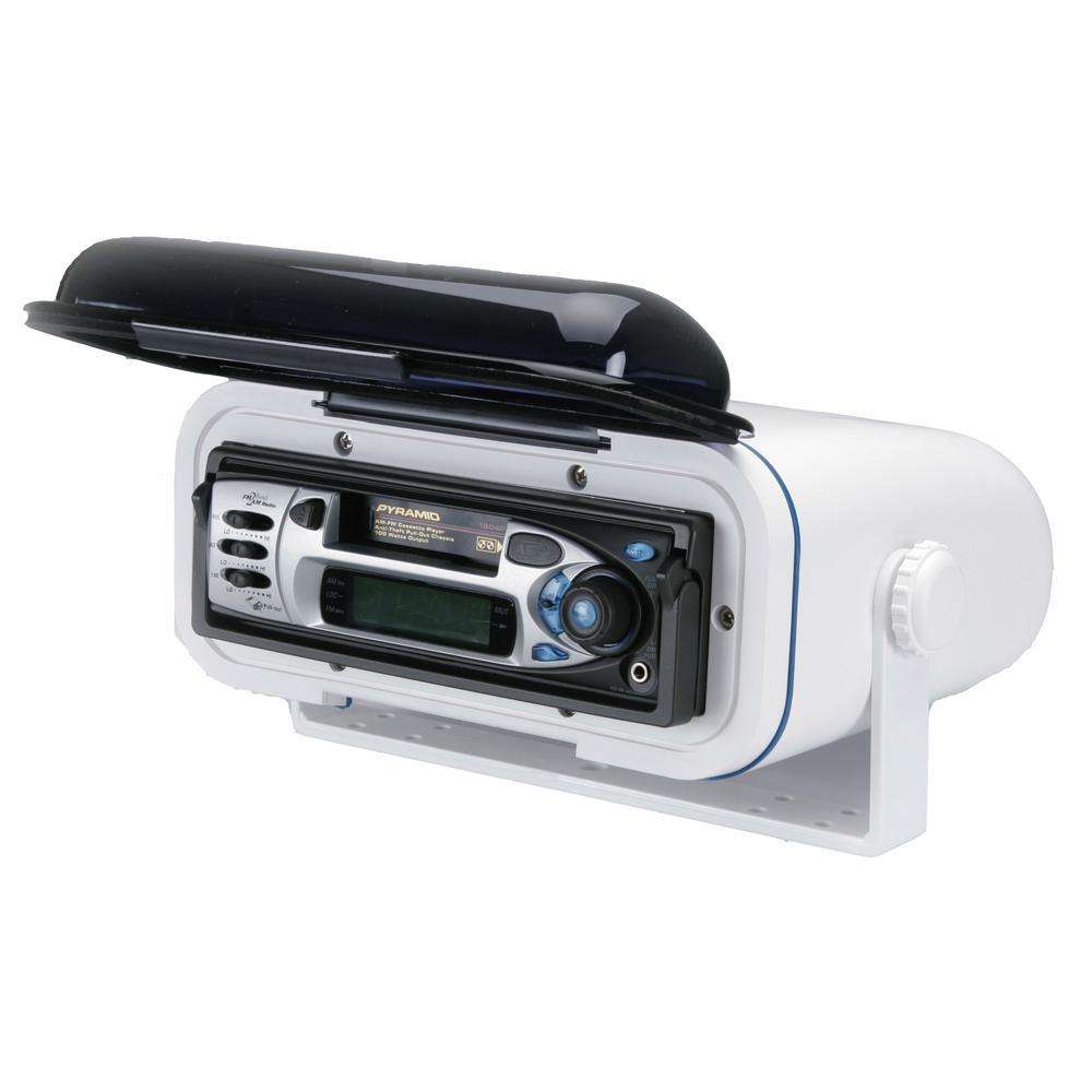 PolyPlanar White Stereo Weather Enclosure High Impact ABS Housing