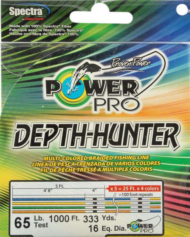 Power Pro DepthHunter Metered Fishing Line 65 Pound Tests 1000' 100