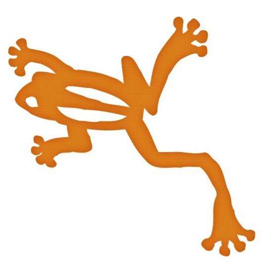Powerline Designz Frog Sticker Vinyl Sticker For Windows/Helmets