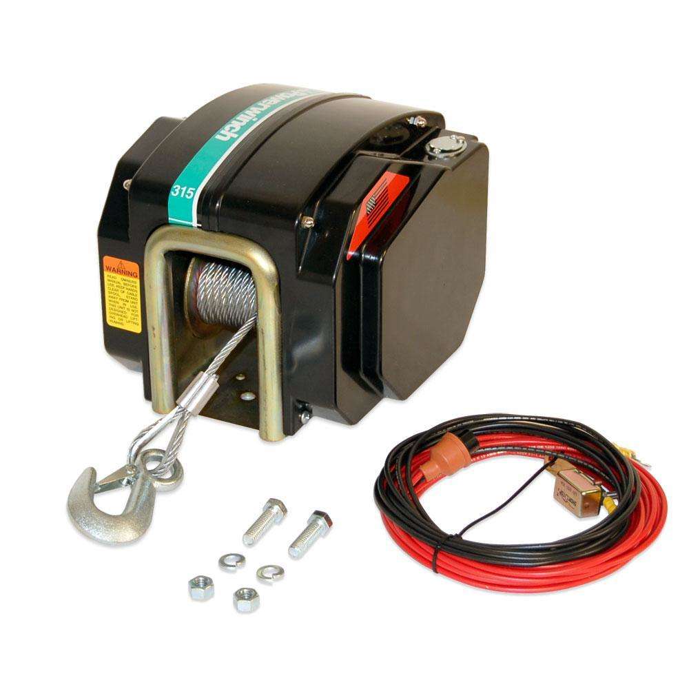 Powerwinch 315 Trailer Winch - Power-In/Freewheel-Out/12 Volt Power