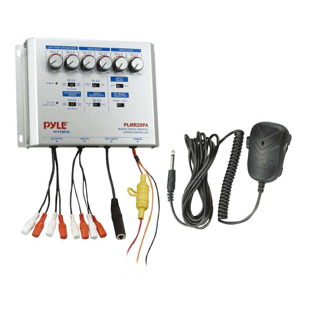 Pyle Marine Public Address System Controller Balanced Microphone Input