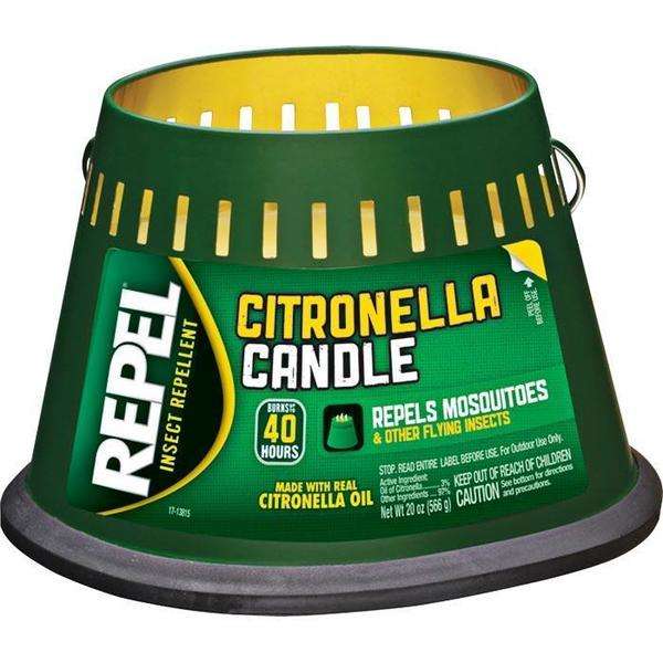 Repel Citronella Candle 3 Wick Candle Burns Up To 40 Hours, Mosquito Repellent