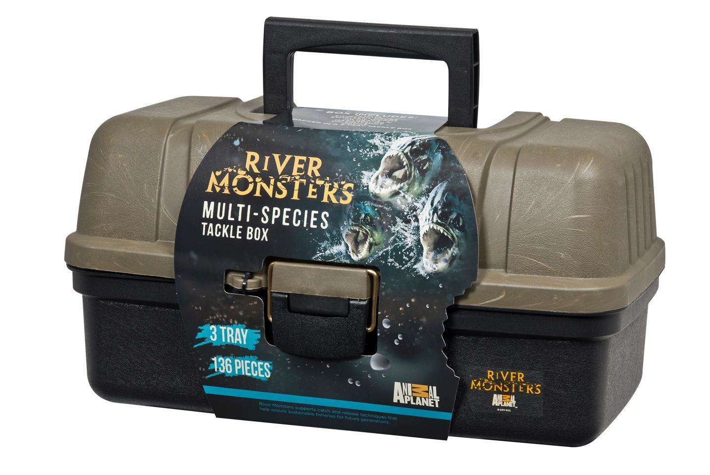 River Monsters 3 Tray Tackle Box 135 Piece - Starter Assortment Of Fishing  Lures at OutdoorShopping