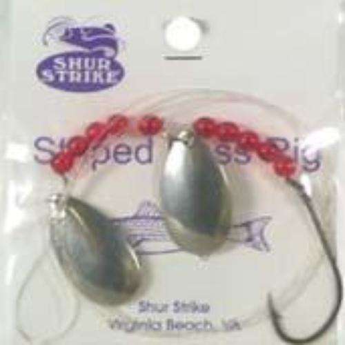 Sea Striker Striped Bass Rig W/spinners Attracts Varies Species Of Fish at