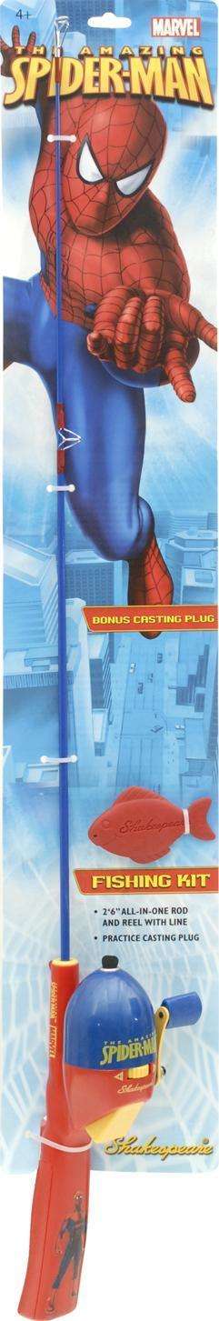 Shakespeare Spiderman Fishing Kit 2'6'' - Co-Molded Soft-Grip