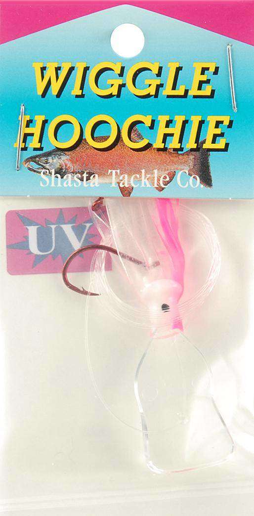 Shasta Tackle White Uv Wiggle Hoochie - Vibrating Wiggle Drives Fish Crazy