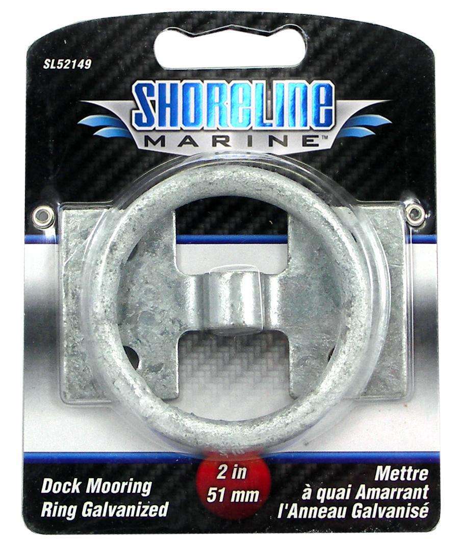 Shoreline Marine Dock Mooring Ring Galvanized 2'' x 5/16'' Corrosion