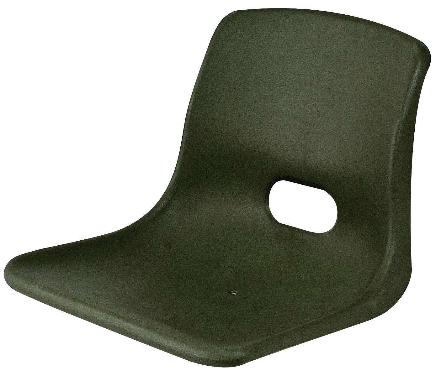 Shoreline Marine Green Jon Boat Seat Heavy Duty/Marine Grade Plastic