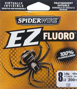 Spiderwire EZ Clear Fluorocarbon Fishing Line, 8-Pound Test, 200-Yard Spool