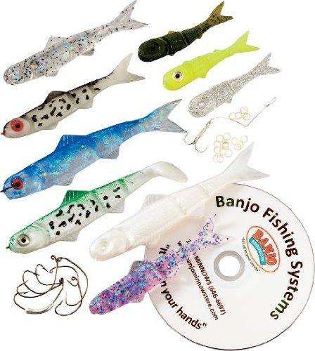 Spike It Banjo Minnow 42 Piece Fishing Kit - Fish Attractant For Serious  Anglers