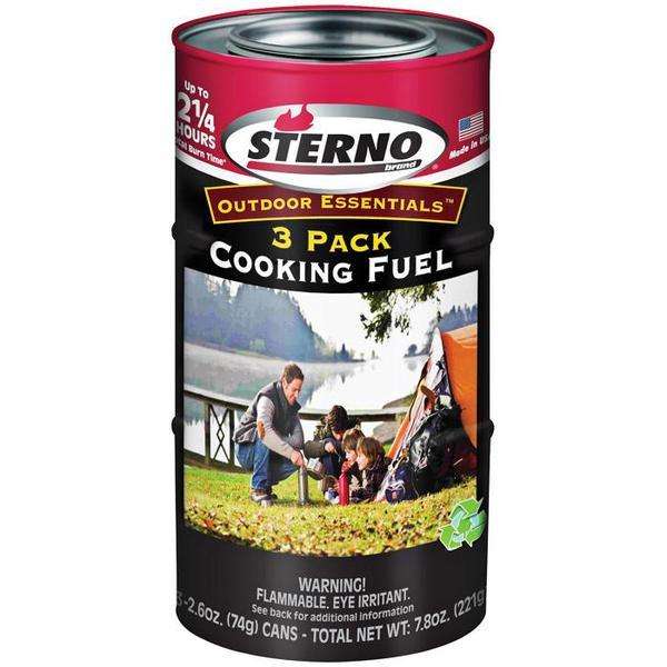 Sterno Gel 3 Pack 2.6 Ounce 45 Mins & Fits Many Fondue Pot