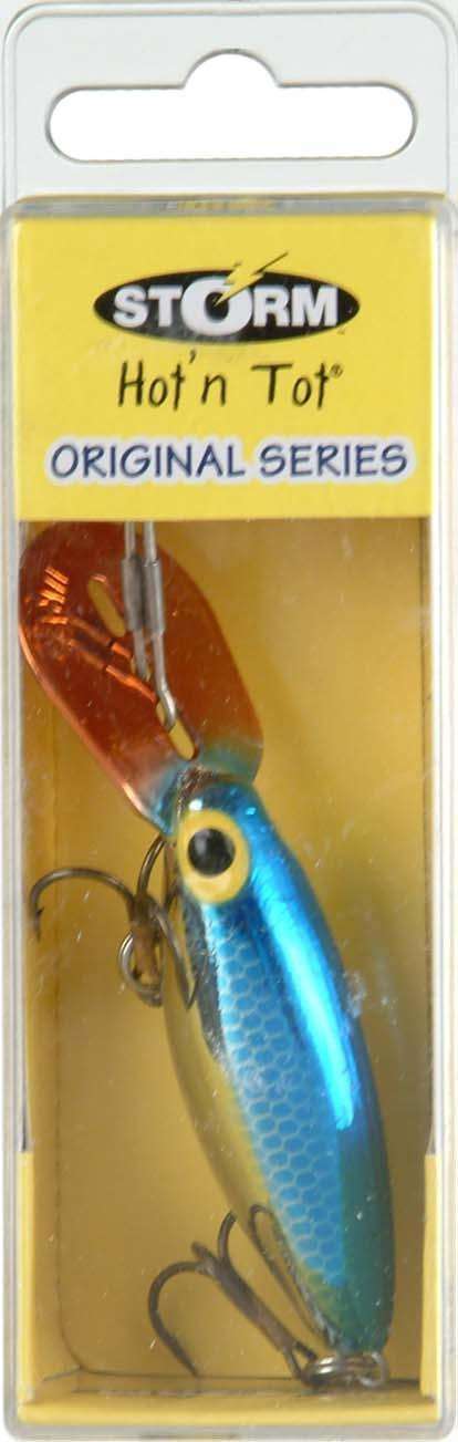 Storm Blue Scale/Red Original Hot' N Tot Fishing Lure - Premium VMC Hooks