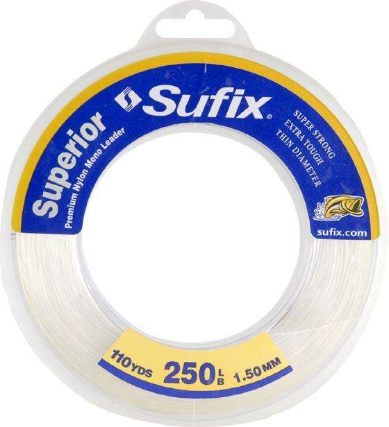 Sufix Clear Superior Leader 110 Yards Leader Wheel Fishing Line 200 ...