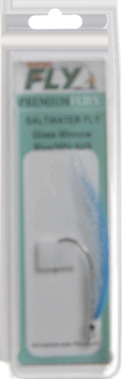 GLASS MINNOW OLIVE/WHITE #2/0 SUPERFLY PREMIUM FLIES SALTWATER FLY 