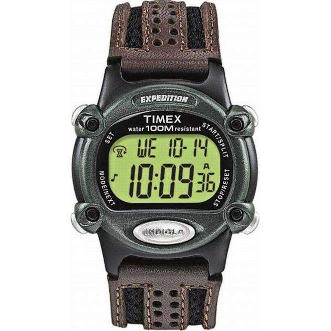 Timex Nylon Mens Chrono Watch Water Resistance To 100 Meters, Digital