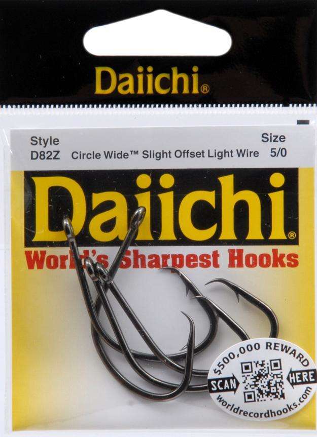 Truturn Sea Trout Saltwater Stripper Circle Black Nickle Hook 3 Pack