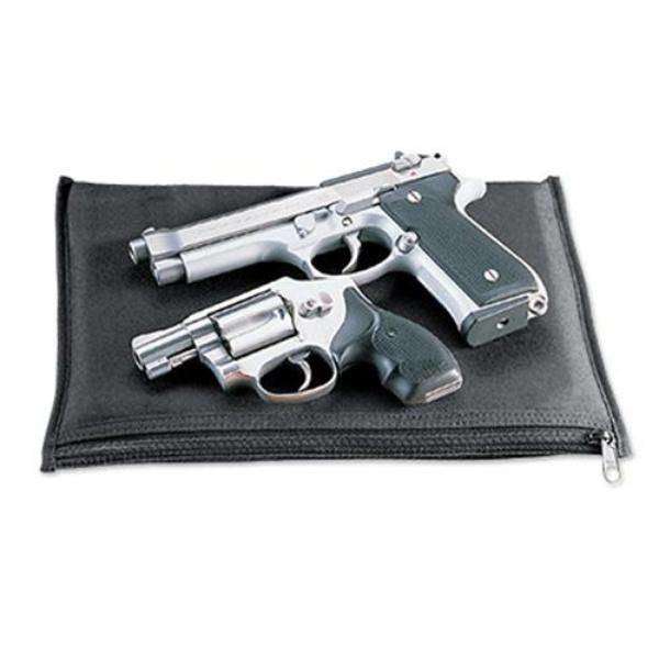 Uncle Mike'S Black Large Rectangular Pistol Case High Quality Pistol Rug at