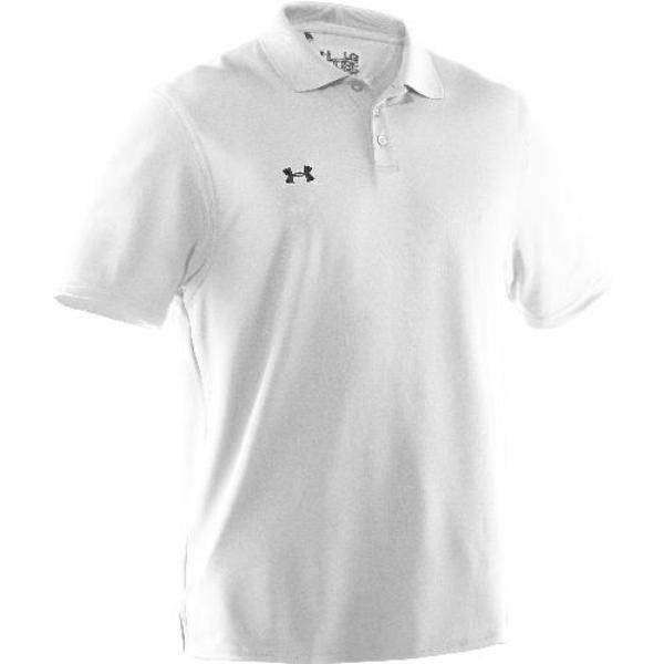 under armour white golf polo