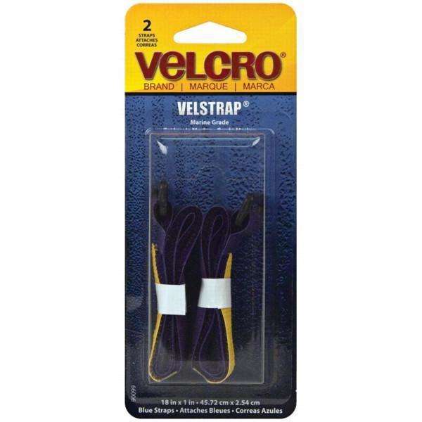 Velcro Black Marine Grade Velstrap 2 Pack 18'' X 1'' UV & Salt Water