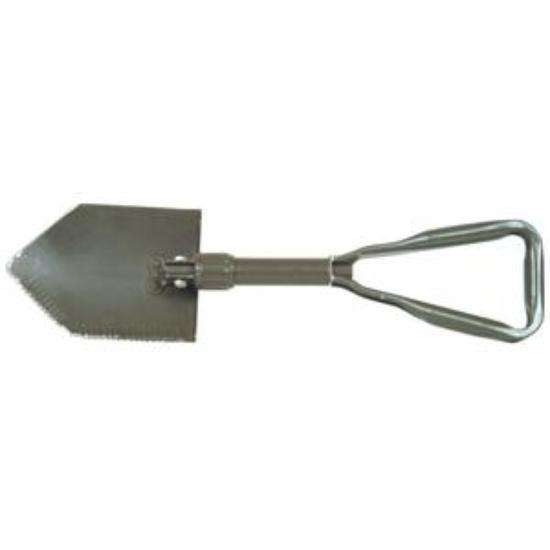 Wooden Handle German Army Folding Shovel With Pick Includes Cover at