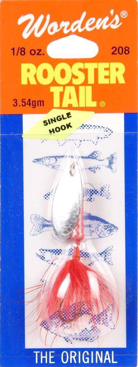 Yakima Red Single Roostertail Hook 1/8 Ounce - Used To Catch Any