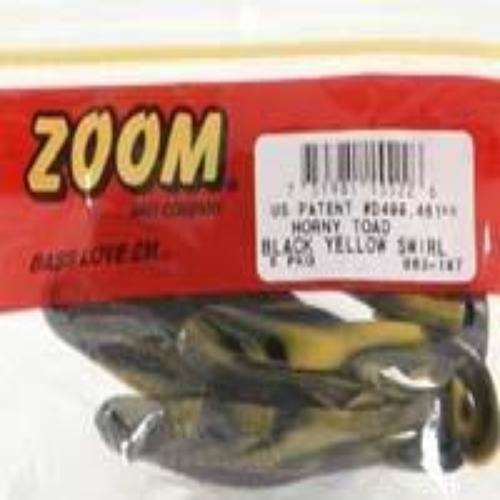 Lot 3 Zoom Bait 083-257 Horny Toad 4" Bullfrog 5 Pack Fishing Soft Plastic Lure 