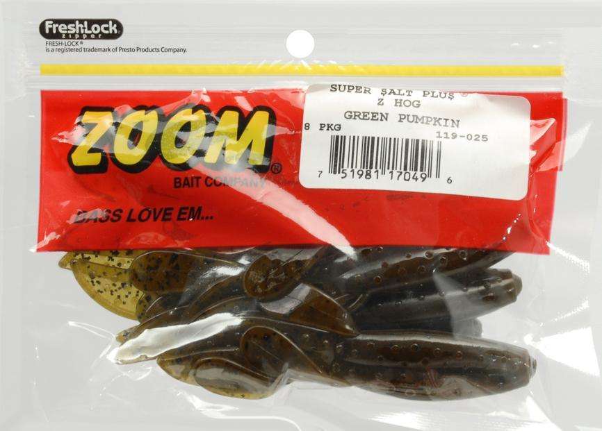 Zoom California 420 Z Hog Bait 8 Pack 4'' - Ideal For Large