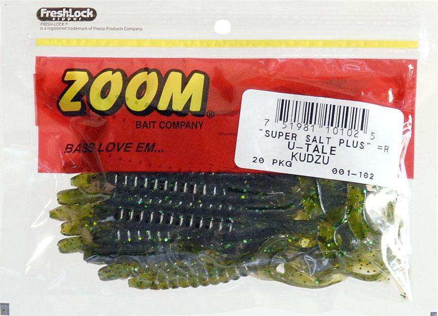 Zoom Kudzu Super Salty Utale Worm Bait 20 Pack 6' A Proven Fish Catcher Years at