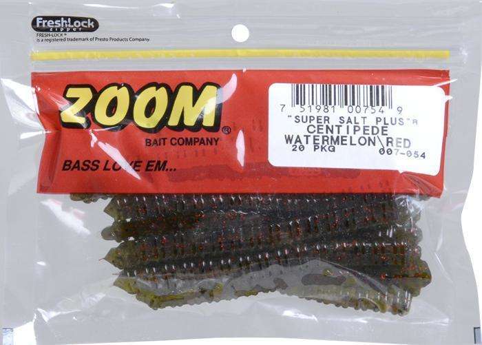 Zoom Watermelon Red Cetipede Fishing Bait 20 Pack - Ideal For A Carolina Rig | OutdoorShopping ...